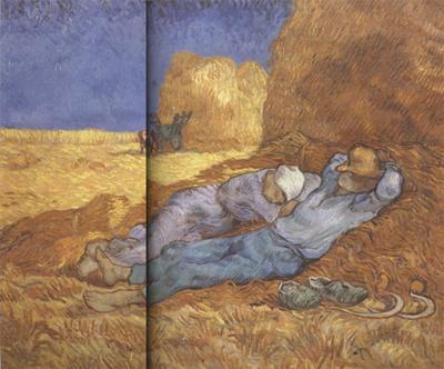 Vincent Van Gogh Noon:Rest from Work (nn04) Spain oil painting art